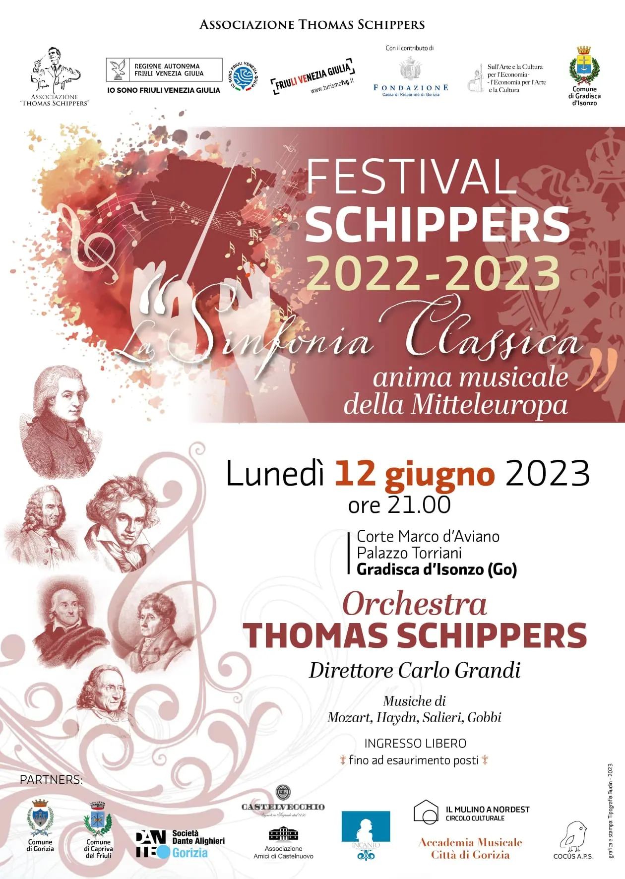 Grafica per Festival Schippers 2023 a Gradisca d'Isonzo